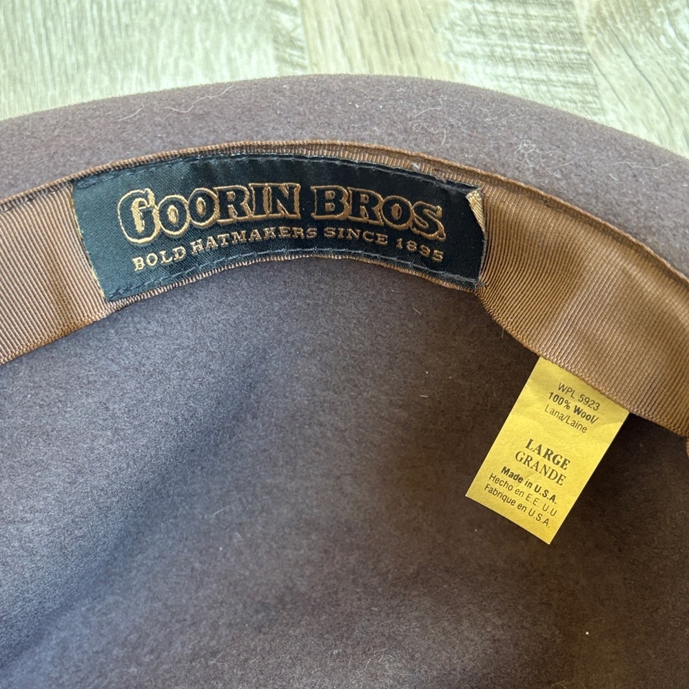 Goorin Bros. 100% Wool Fedora Hat - Picture 8 of 8